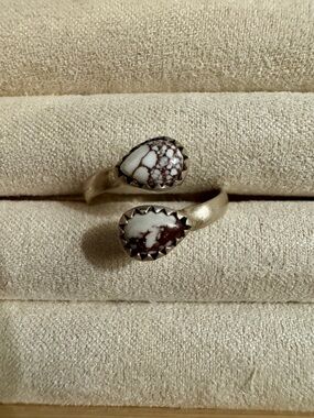 Sterling Silver Wild Horse Bypass Ring